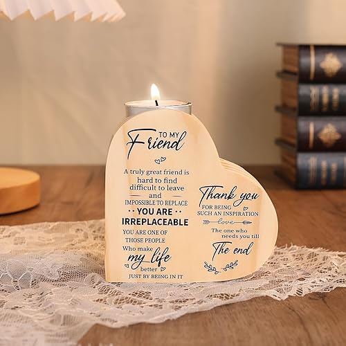 Regalos de cumpleaños para mis amigos, portavelas en forma de corazón, decoración de mejoras para el hogar, portavelas en forma de corazón, fiesta