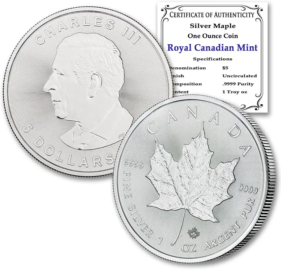 2025 Canadian Maple Leaf 1 oz Silver (BU)