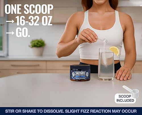 Miniatura 6 de Polvo de electrolitos a granel sin sabor  Alto en sodio (800 mg) con potasio y magnesio  Electrolitos crudos salados puros sin azúcar para ayuno,