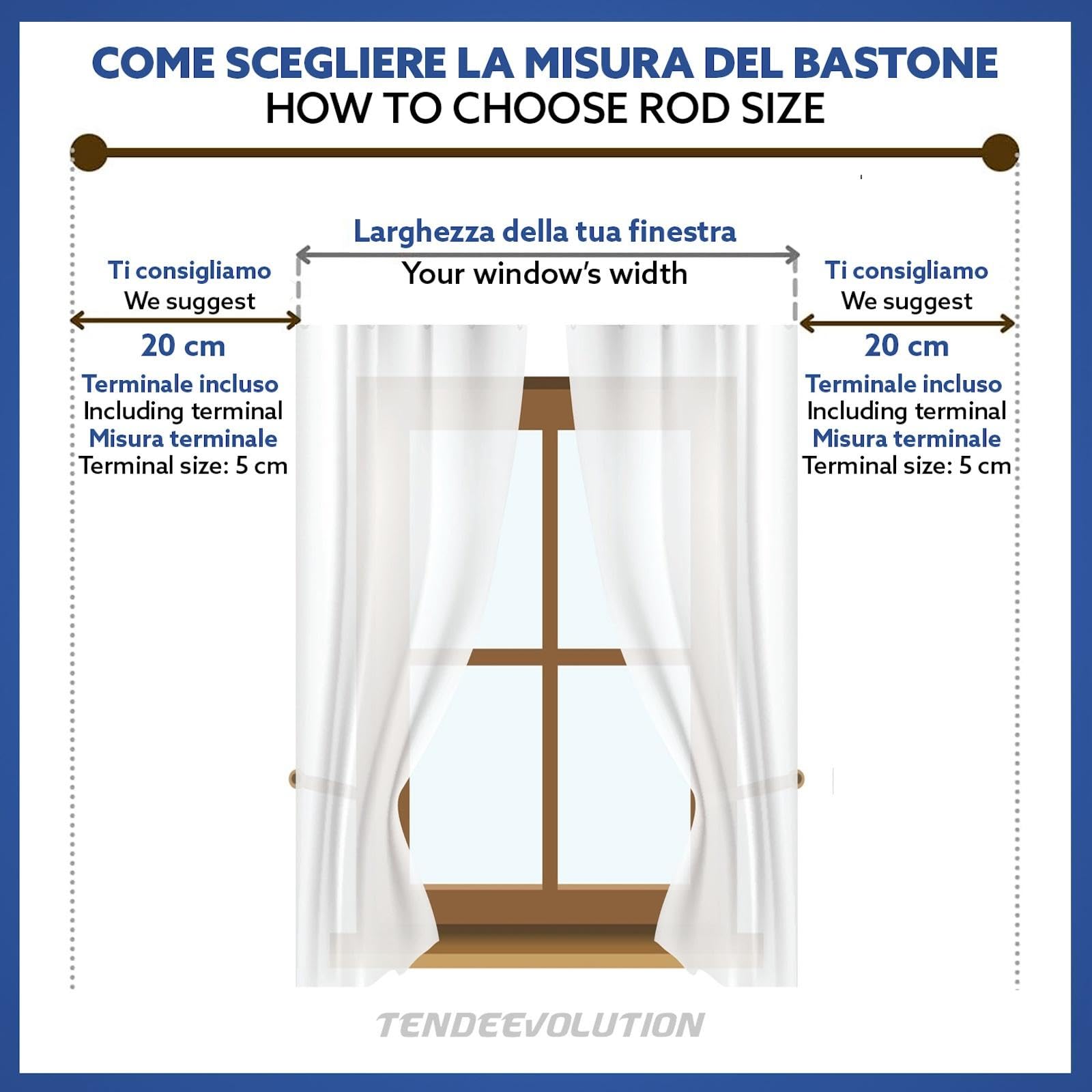 TENDEEVOLUTION Tringle Rideau Bois avec Accessoires, Diamètre 35mm, avec Support Tringle Rideaux Bois inclus. Barre De Rideau Naturel (Orme, 160 CM Avec Corde)