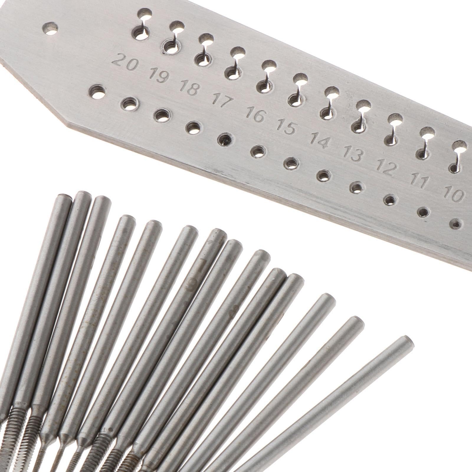 Harilla Outil de réparation de Montres à tarauds et filières horlogers, Ensemble de plaques à Micro-vis Pratiques pour débutants, Fabrication de Bijoux
