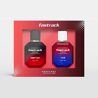 Fastrack Perfume | Gift Pack of Night Out & Lush ( 50 ml X 2) EDP| Perfume For Man & Woman|Best Gift Set For Couples |Gift... Price In India