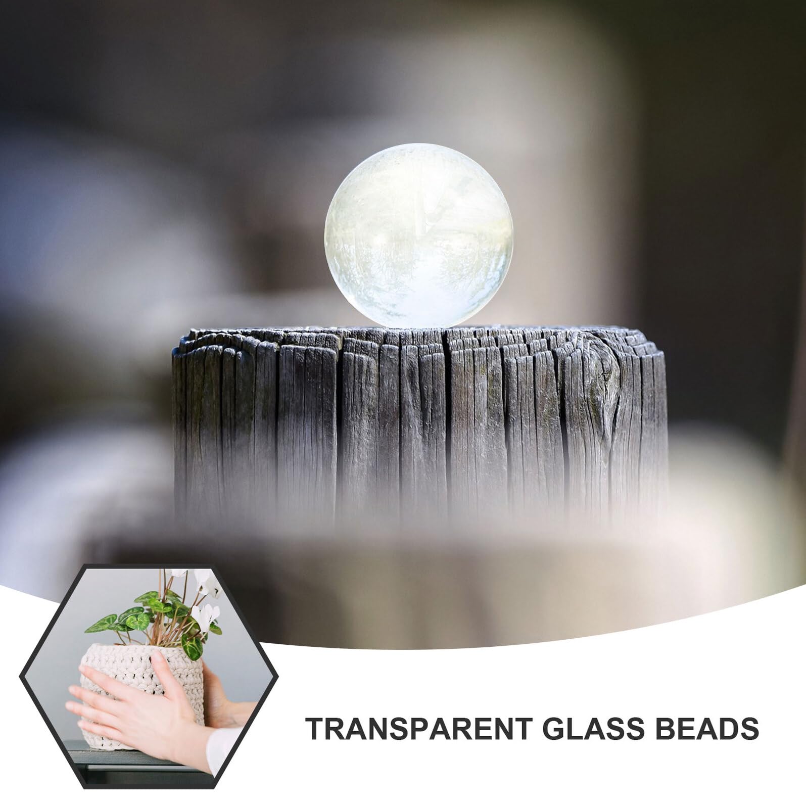 TOYANDONA 180piezas Canicas De Vidrio Transparente Cuentas Decorativas Redondas De Relleno para Jarrones y Acuarios para Decoración De Flores y Manualidades