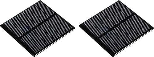 MECCANIXITY Mini celda de panel solar de 3 V, 210 mA, 0.63 W, 2.756in x 2.756in, para proyectos de energía eléctrica de bricolaje, paquete de 2 MECCANIXITY Mini celda de panel solar de 3 V, 210 mA, 0.63 W, 2.756in x 2.756in, para proyectos de energía eléctrica de bricolaje, paquete de 2