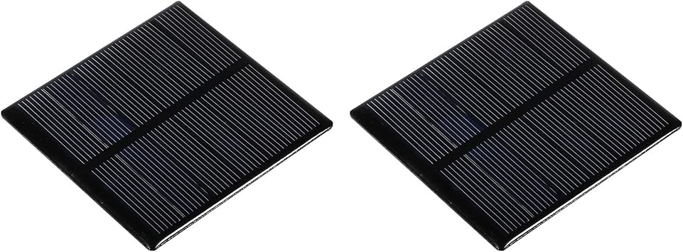 uxcell Mini Solar Panel Cells 3V 210mA 0.63W 70mm x 70mm for DIY Power Projects 2pcs