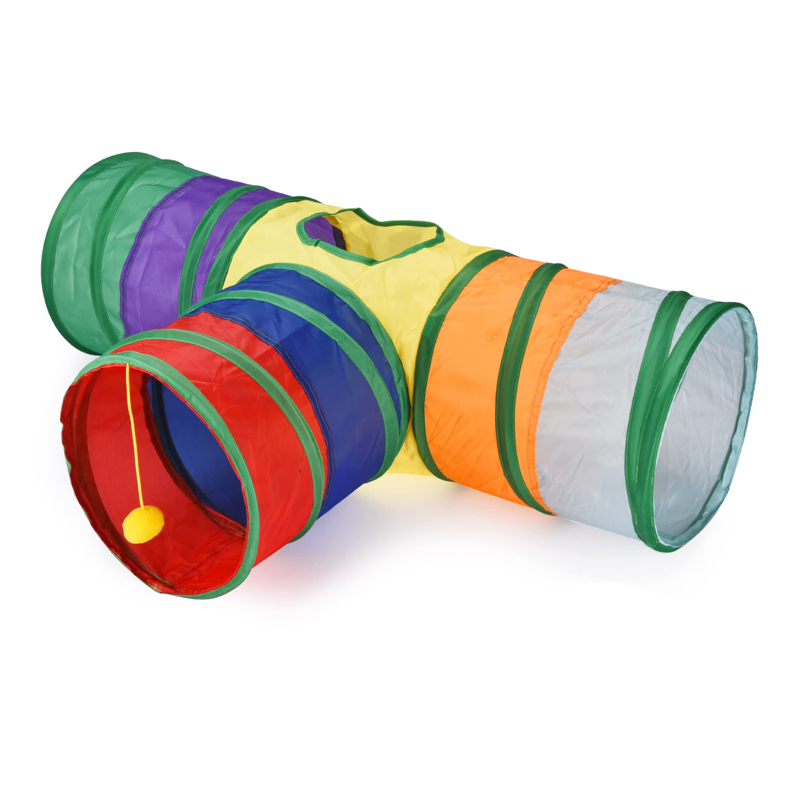 Túnel para gatos, juguete para conejos, túnel plegable para gatos y conejos, juguete de conejo, juguete interactivo para gatos, cachorros, conejos