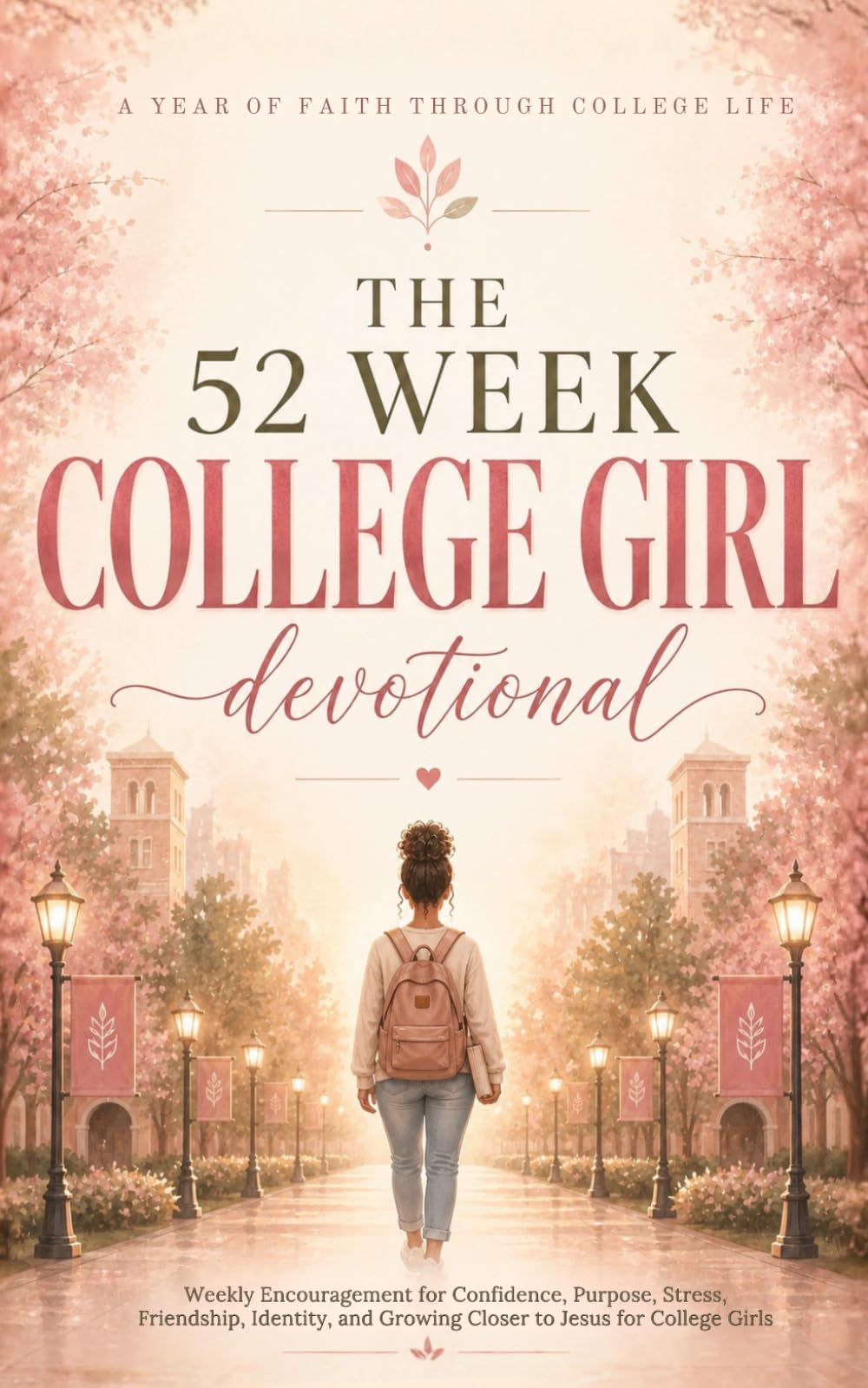The 52 Week College Girl Devotional: A Year of Christian Devotions for College Women and Girls with Biblical Encouragement, Navigating Faith, Stress, Purpose, Relationships, and Life on Campus