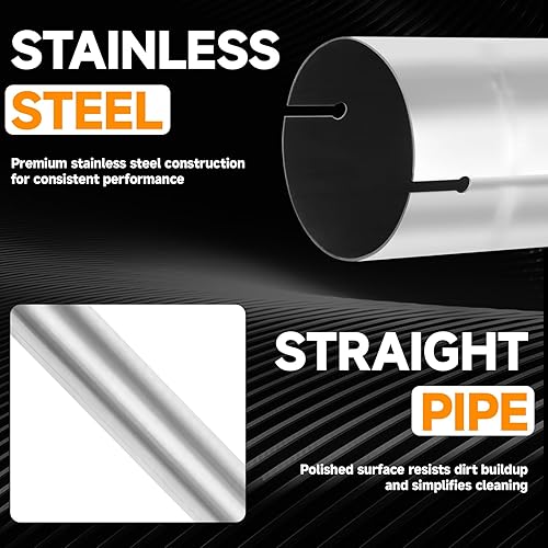Miniatura 78 de A-KARCK Tubo de escape de 90 grados 2.5 "OD, curva de mandril de tubo de escape de acero inoxidable 304, personaliza tu propio sistema de escape