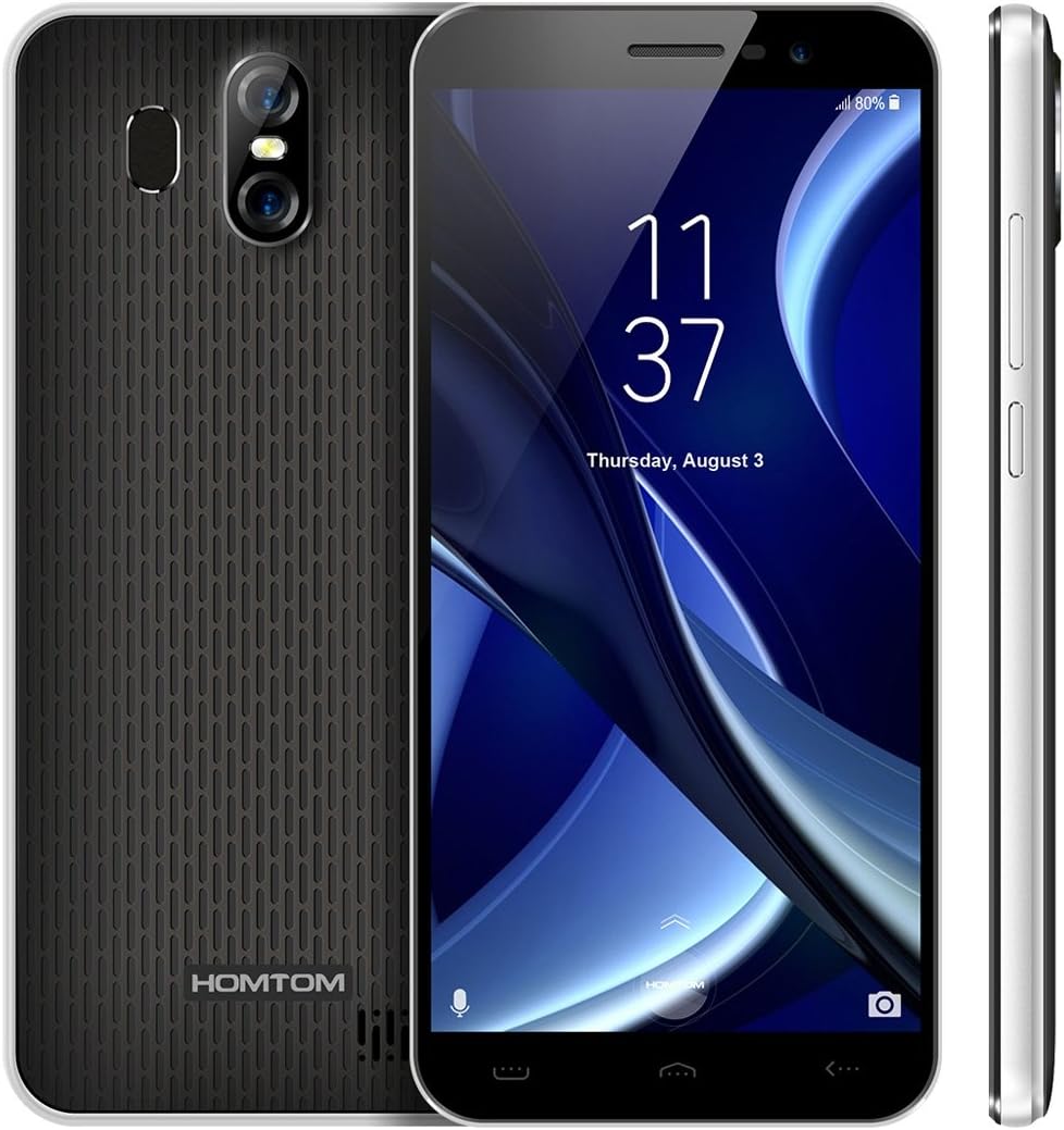 HOMTOM S16 2GB+16GB 5.5 inch Android 7.0 MTK6580 Quad Core up to 1.3GHz WCDMA & GSM (Black)