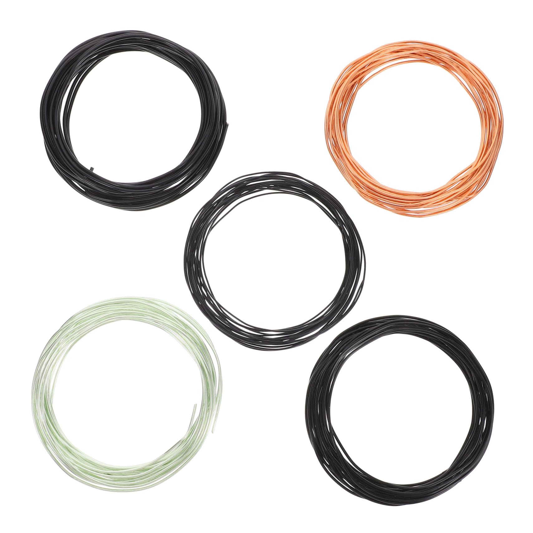 Parliky Garden Bonsai Supplies 5 Rolls of Aluminum Bonsai Training Wire 1.0mm 1.5mm 2.0mm Dark Pliable Easy to Shape