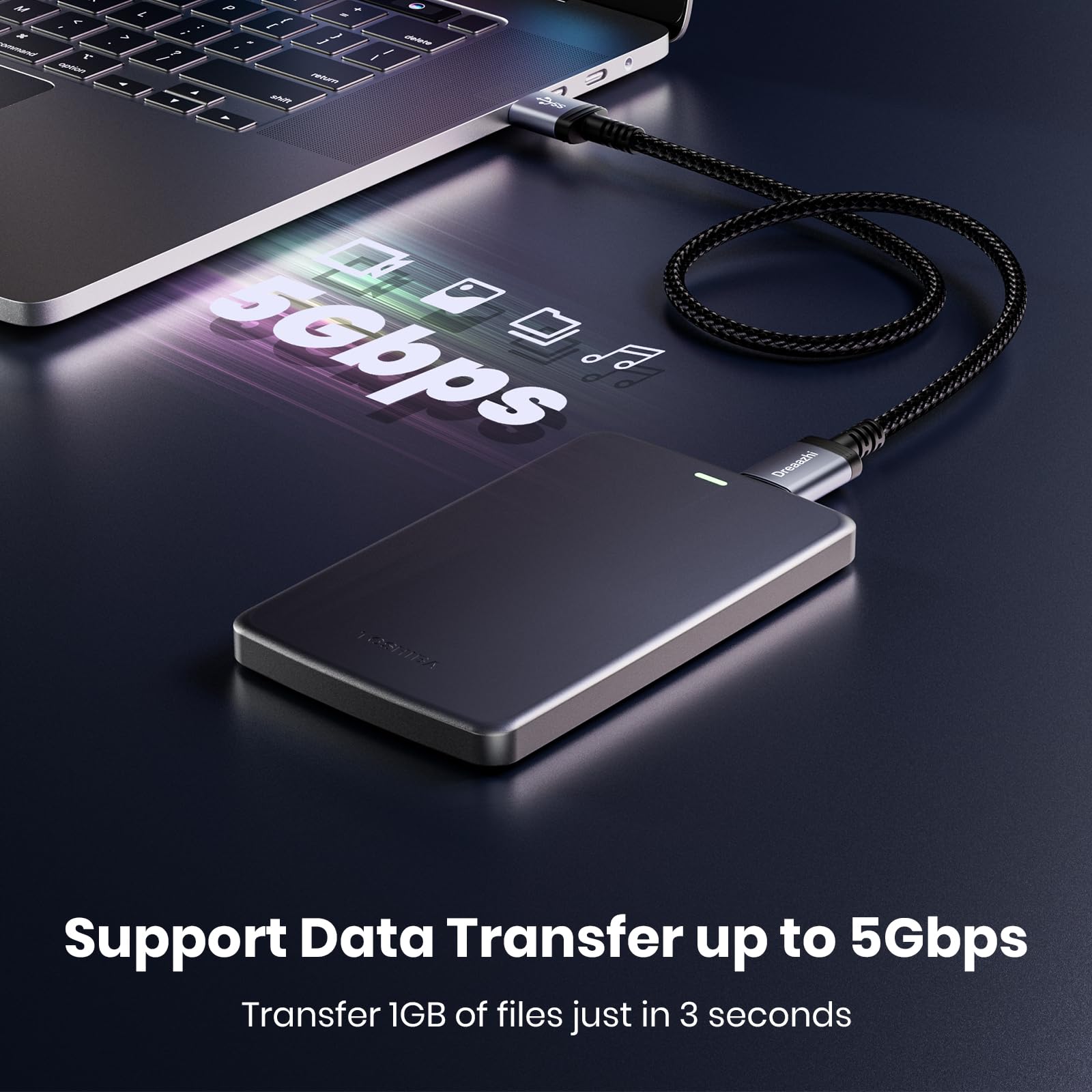 USB 3.0 Y-Kabel – A-Stecker Auf Micro-B, 50 Cm, Für Externe Festplatten & Mehr