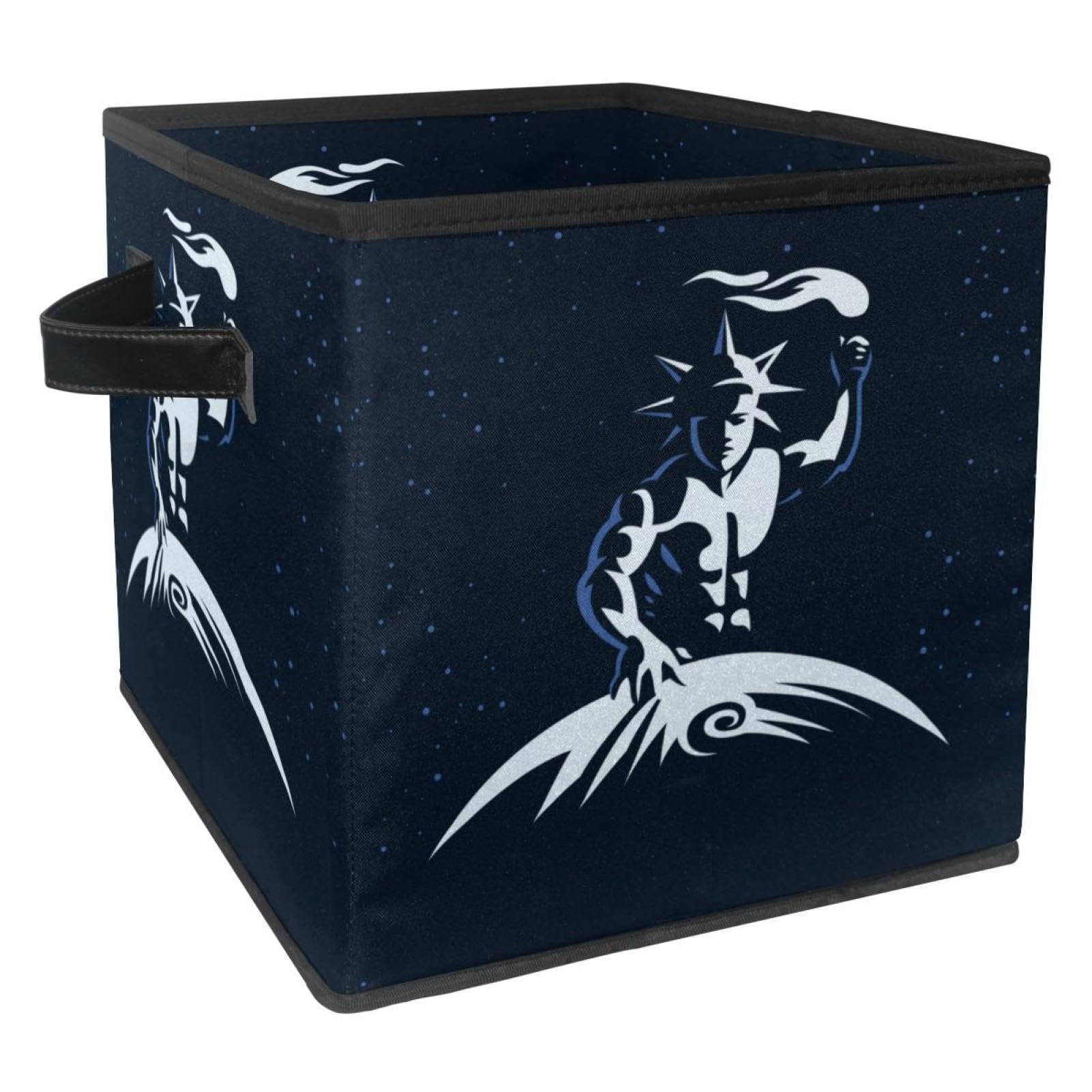 Bacs avec poignées boîte de rangement pliable Dieu Soleil pour livre vêtement et jouet
