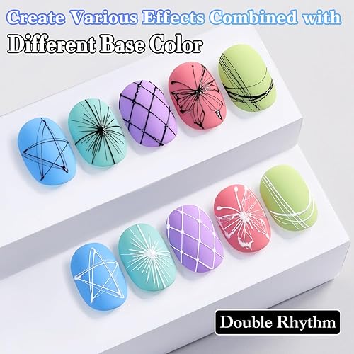 Miniatura 8 de Double Rhythm Gel de uñas 3D sólido para esculpir uñas, gel duro no pegajoso para construir tallado, extensión de uñas, remojar UVLED, salón de