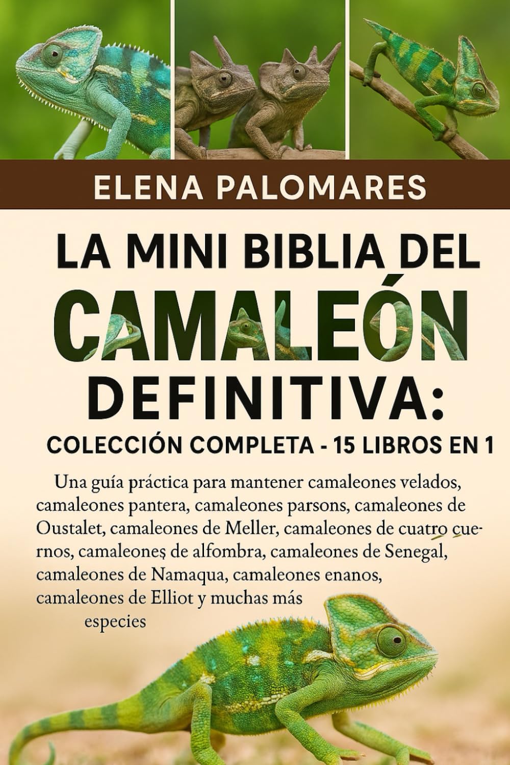 LA MINI BIBLIA DEL CAMALEÓN DEFINITIVA: COLECCIÓN COMPLETA - 15 LIBROS EN 1: Una guía práctica para mantener camaleones velados, camaleones pantera, ... de Oustalet, camaleones de Meller...