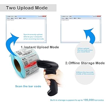 mispiga　ASKAPREMIUM SYMPHONICCONC2018 Symcode Bluetooth Barcode Scanner Handheld USB CCD Cordless