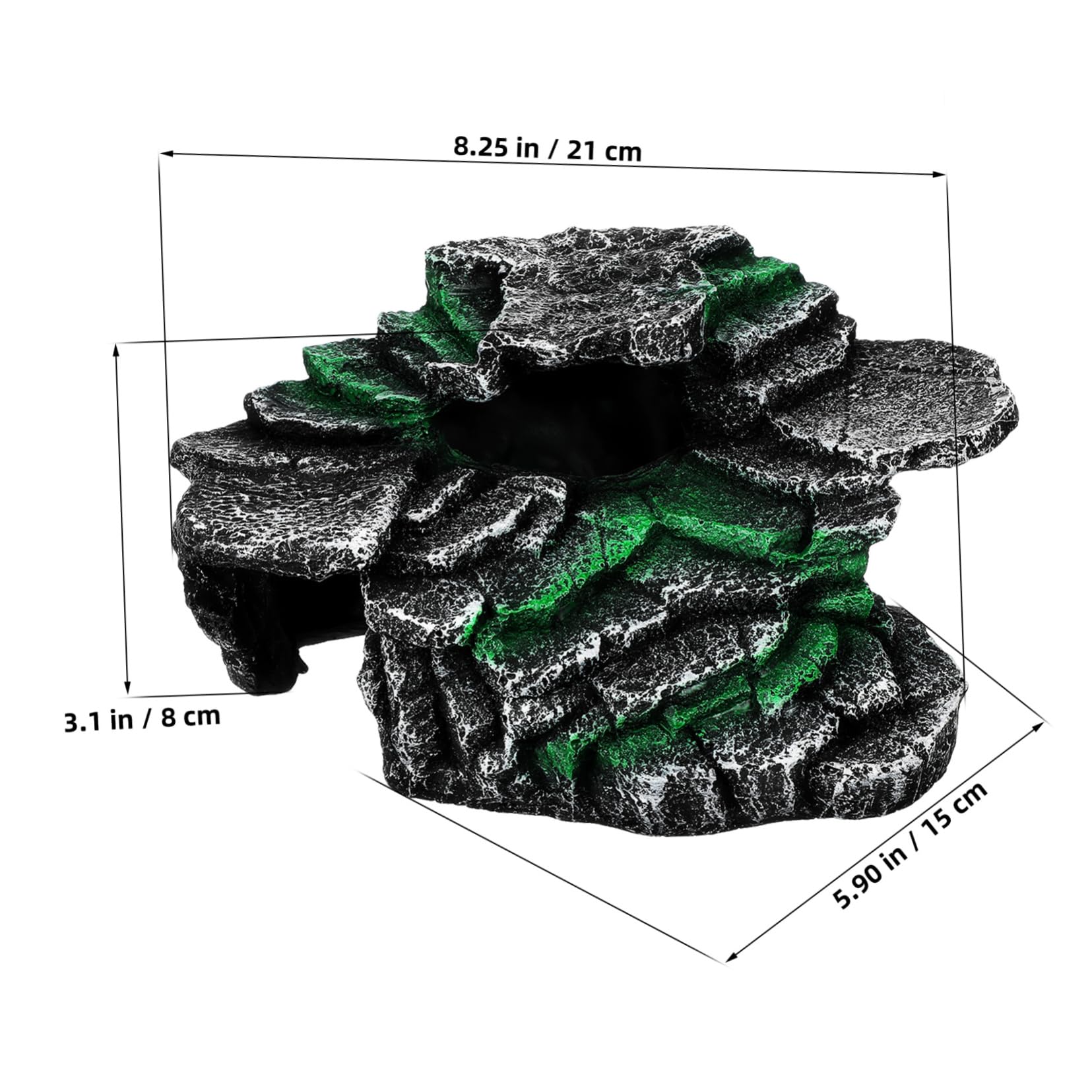 BESPORTBLE Unique Basking Rock for Turtles Aquarium Decor Reptile Tank Accessories
