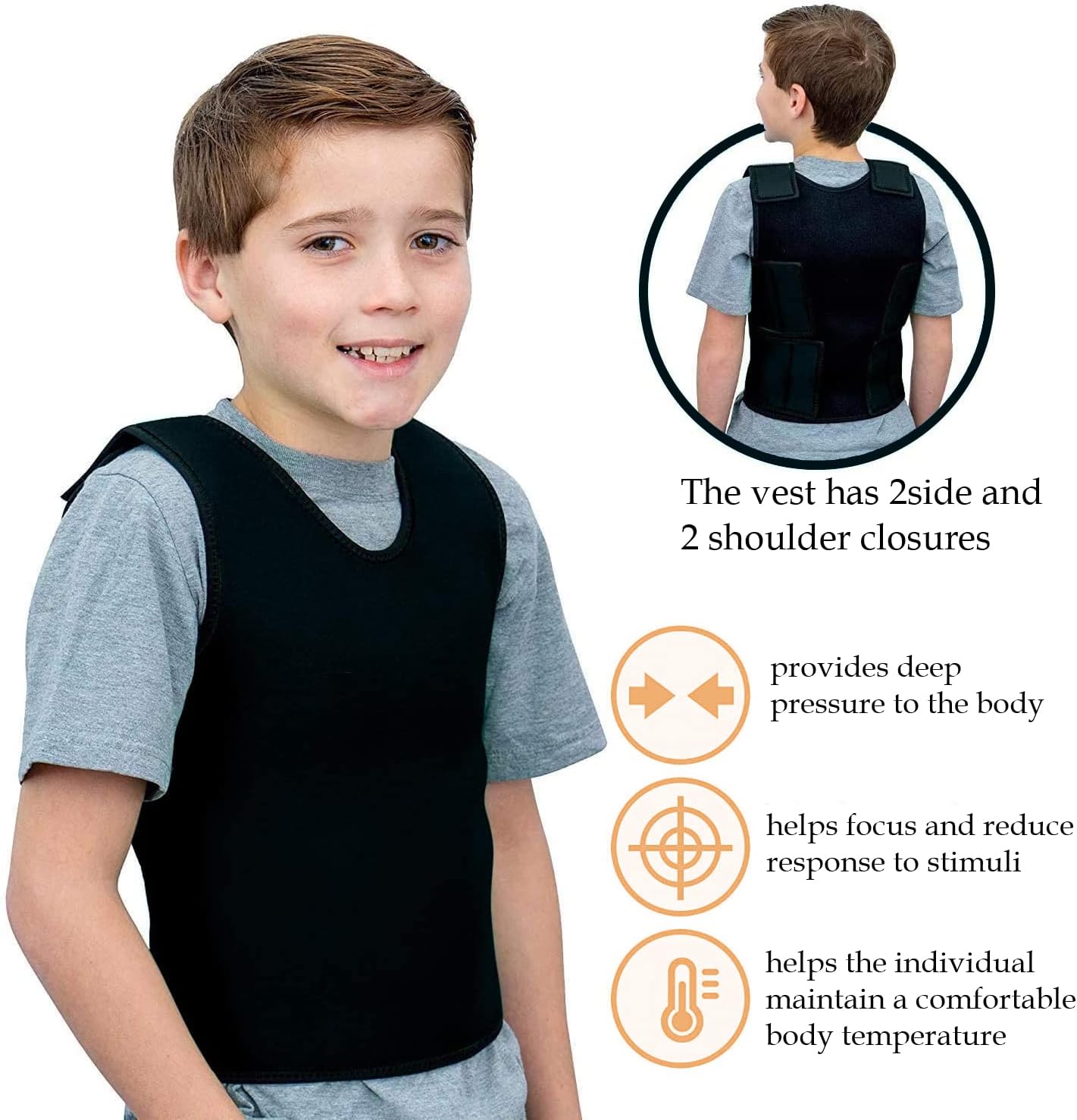 Buy Sensory Compression Vest Deep Pressure Comfort Breathable for