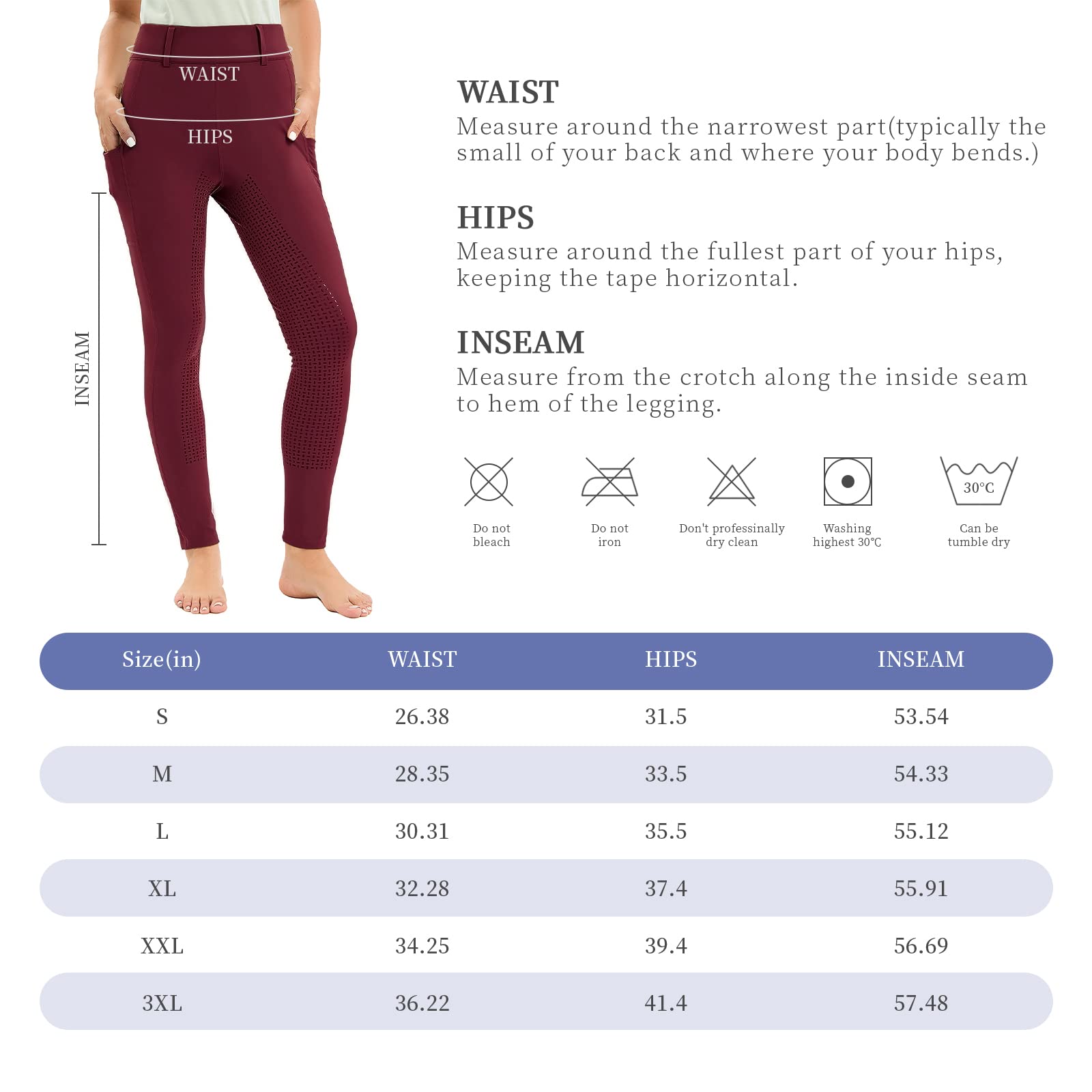 Legging d'équitation pour femme avec poche pour téléphone portable, taille haute, stretch, avec passants de ceinture