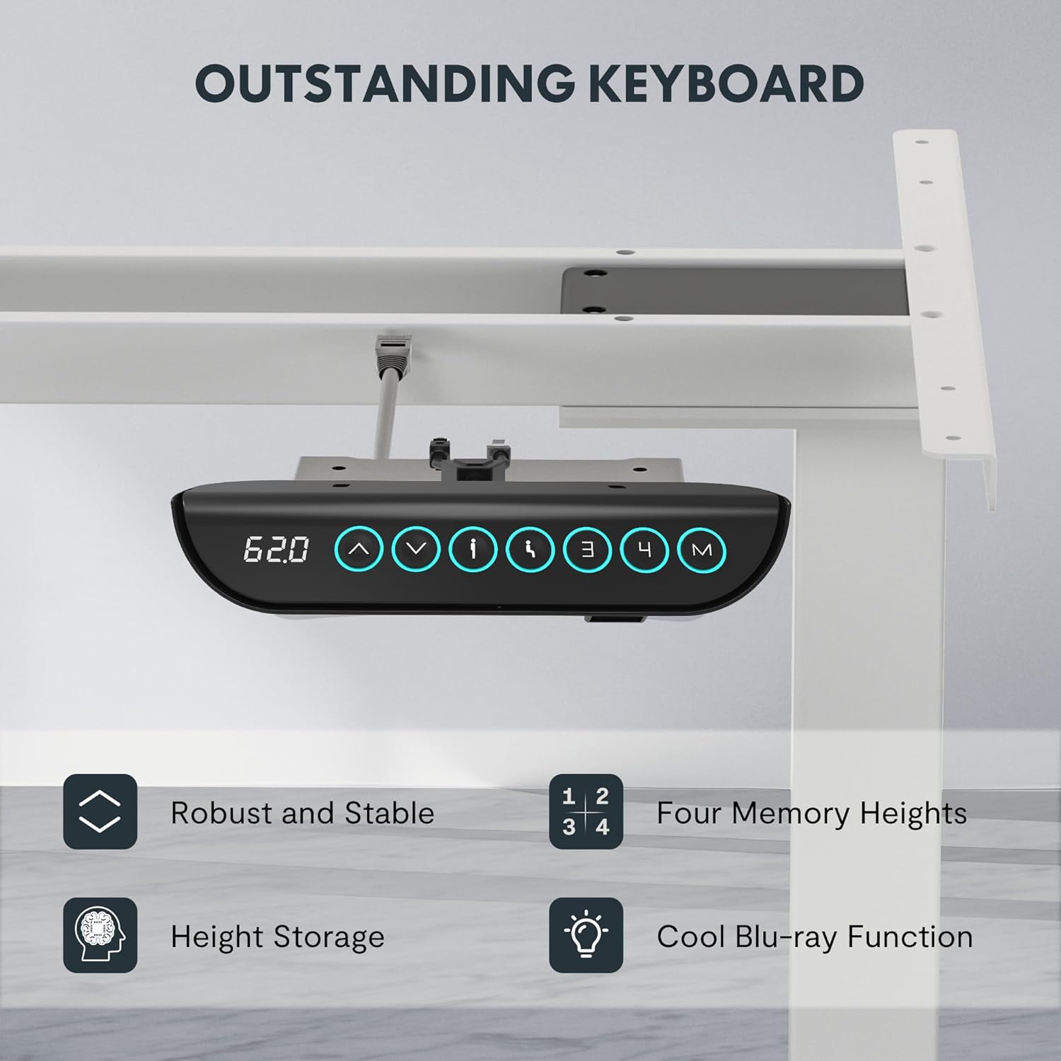 FLEXISPOT EC5 Control Panel with Memory Presets