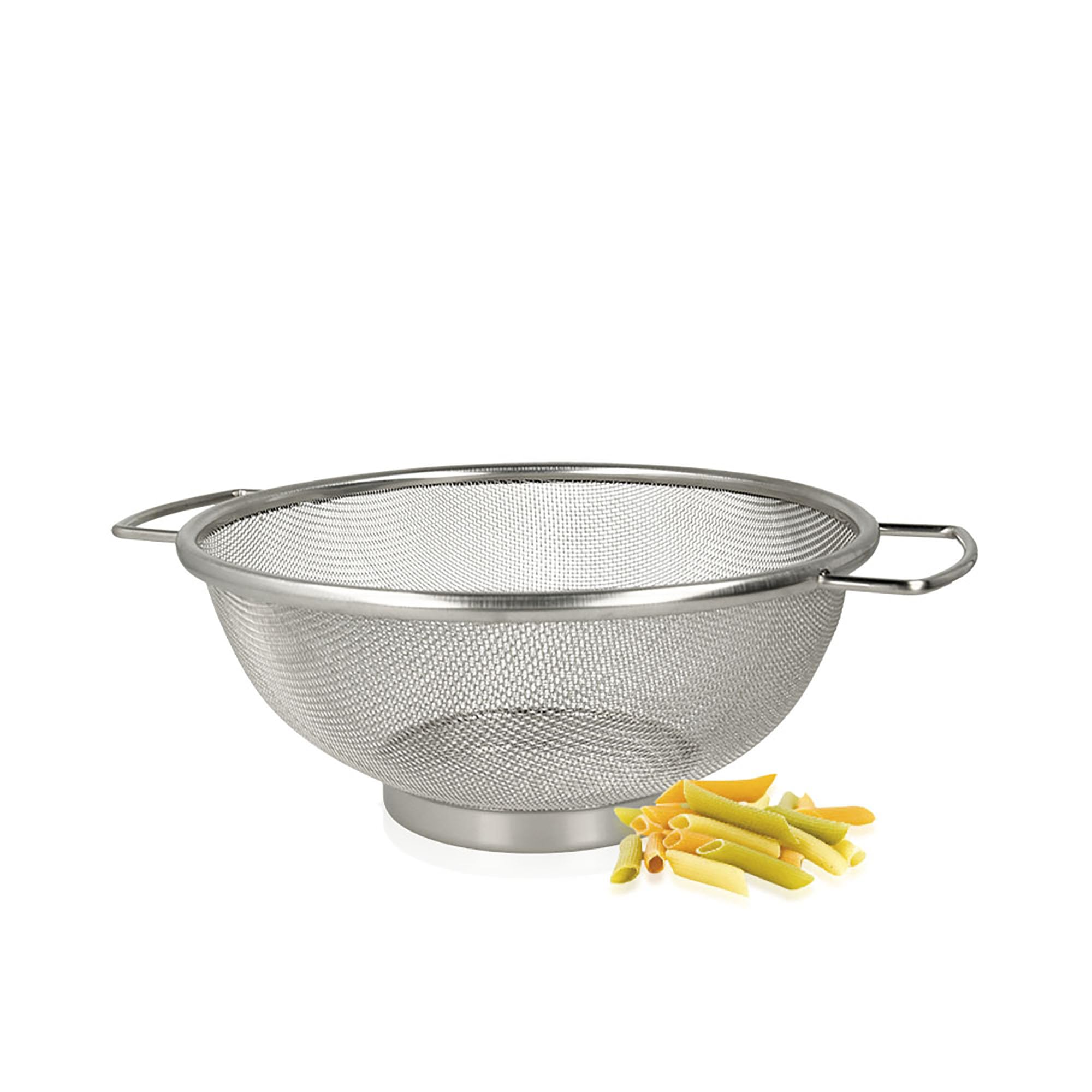 Metaltex - Escurridor de Acero Inoxidable con Asas. Diámetro 20 ctm