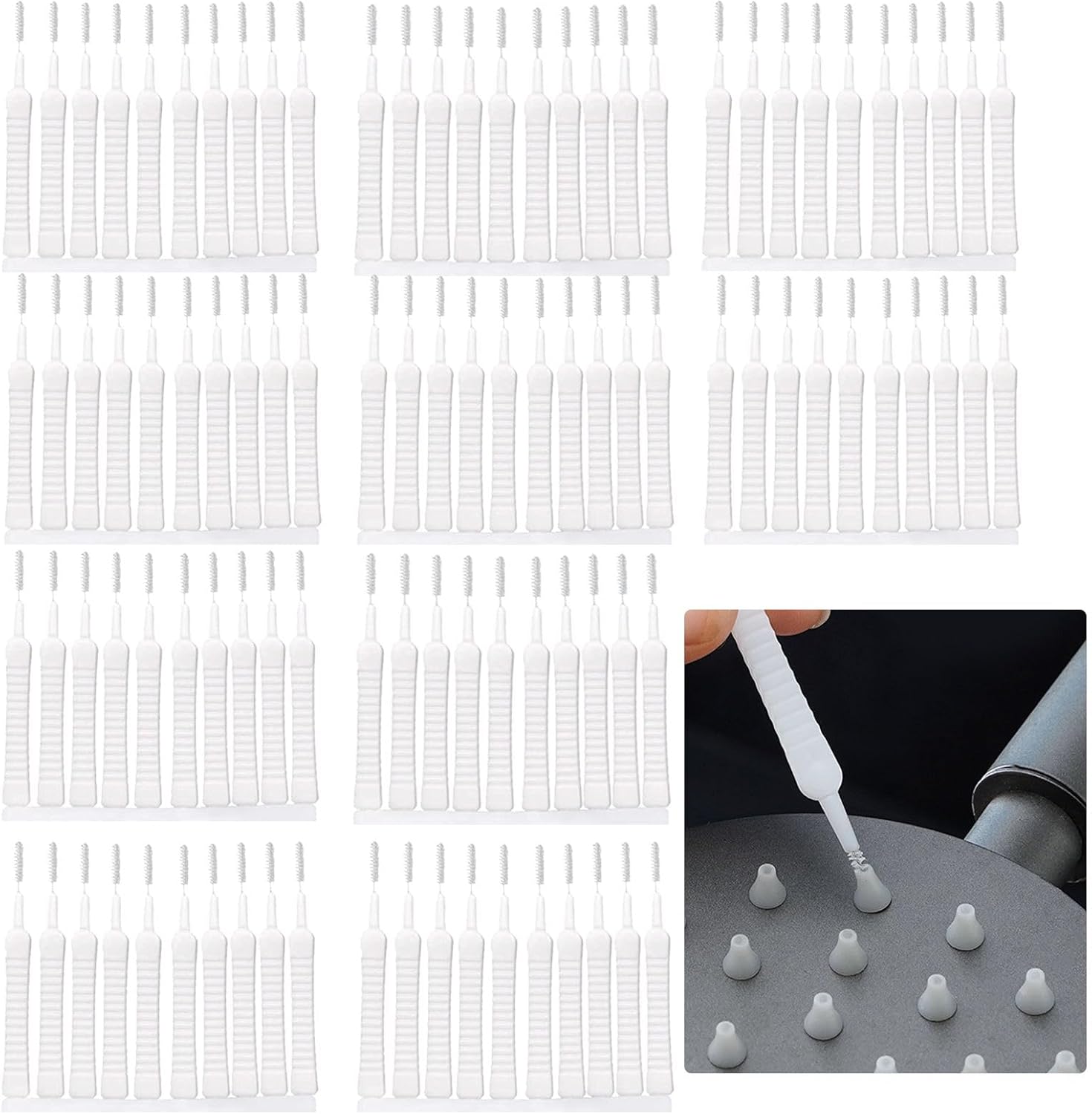 100pcs Small Shower Head Cleaning Brush, AntiClogging Tiny Gap Cleaner