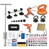 VEVOR 117 PCS Dent Removal Kit, Paintless Dent Repair Kit with Golden Lifter, Bridge Puller, Slide Hammer T-bar Dent Puller, Suction Cup Dent Puller for Auto Body Dents, Hail Damage, Door Ding