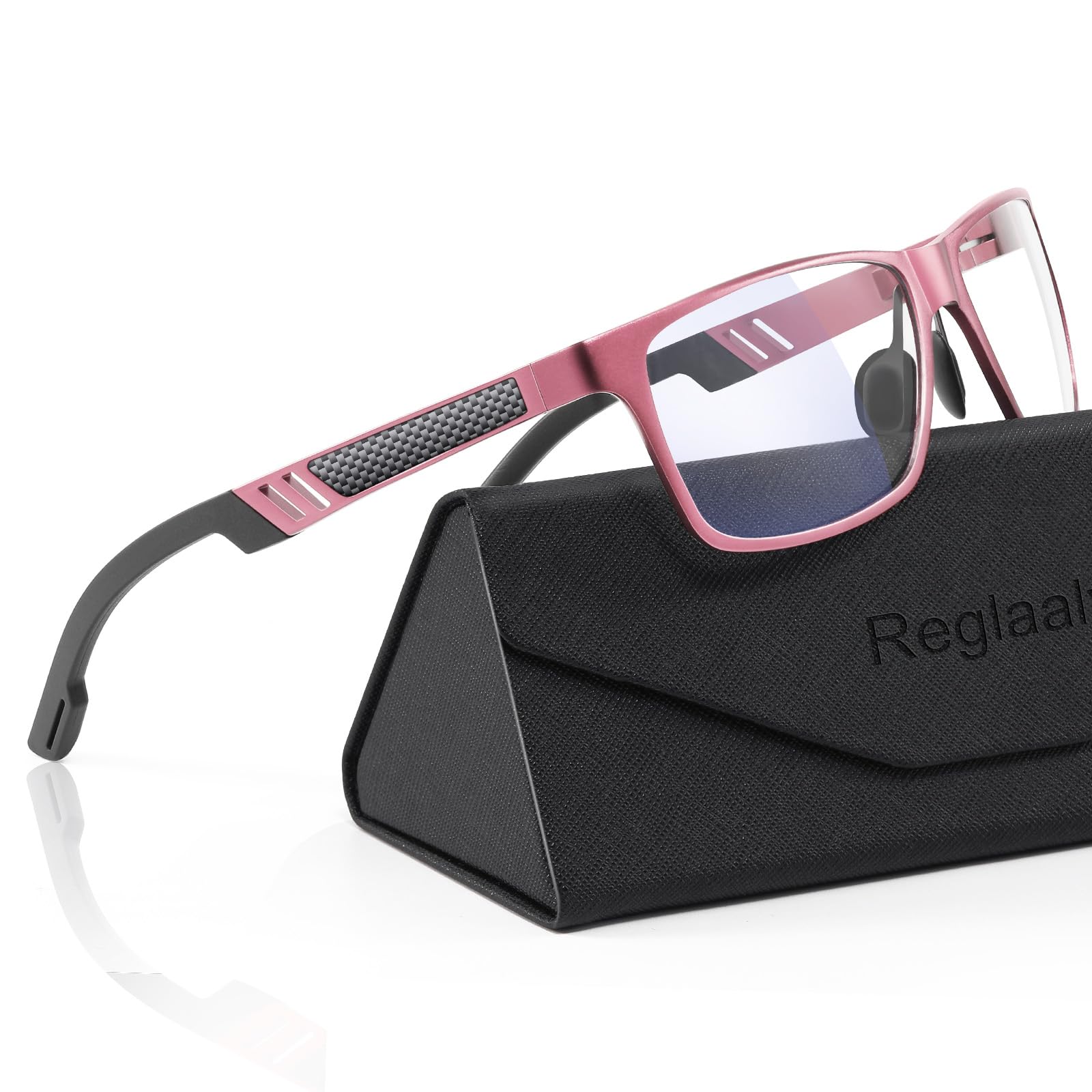 Blaulichtblockierende Brille für Herren/Damen, Gaming-Brille, Computer-Bildschirm-Brille, Metallrahmen