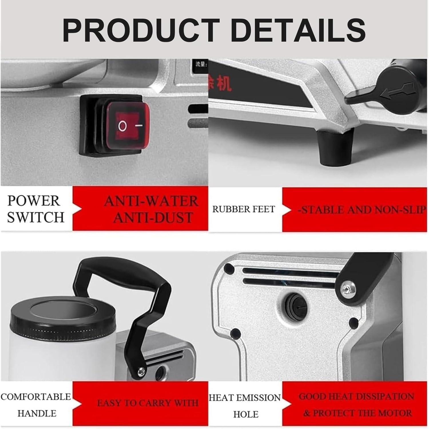 1600W h&ouml;gtrycksspruta, 2,5 l/min v&auml;ggspraymaskin, 3 justerbara has