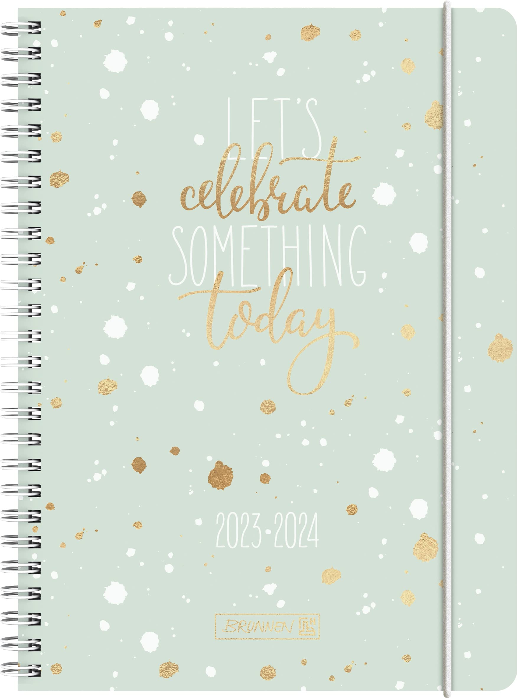 BRUNNEN Celebrate School Calendar 2023/2024 2 Pages = 1 Week A5 Mint