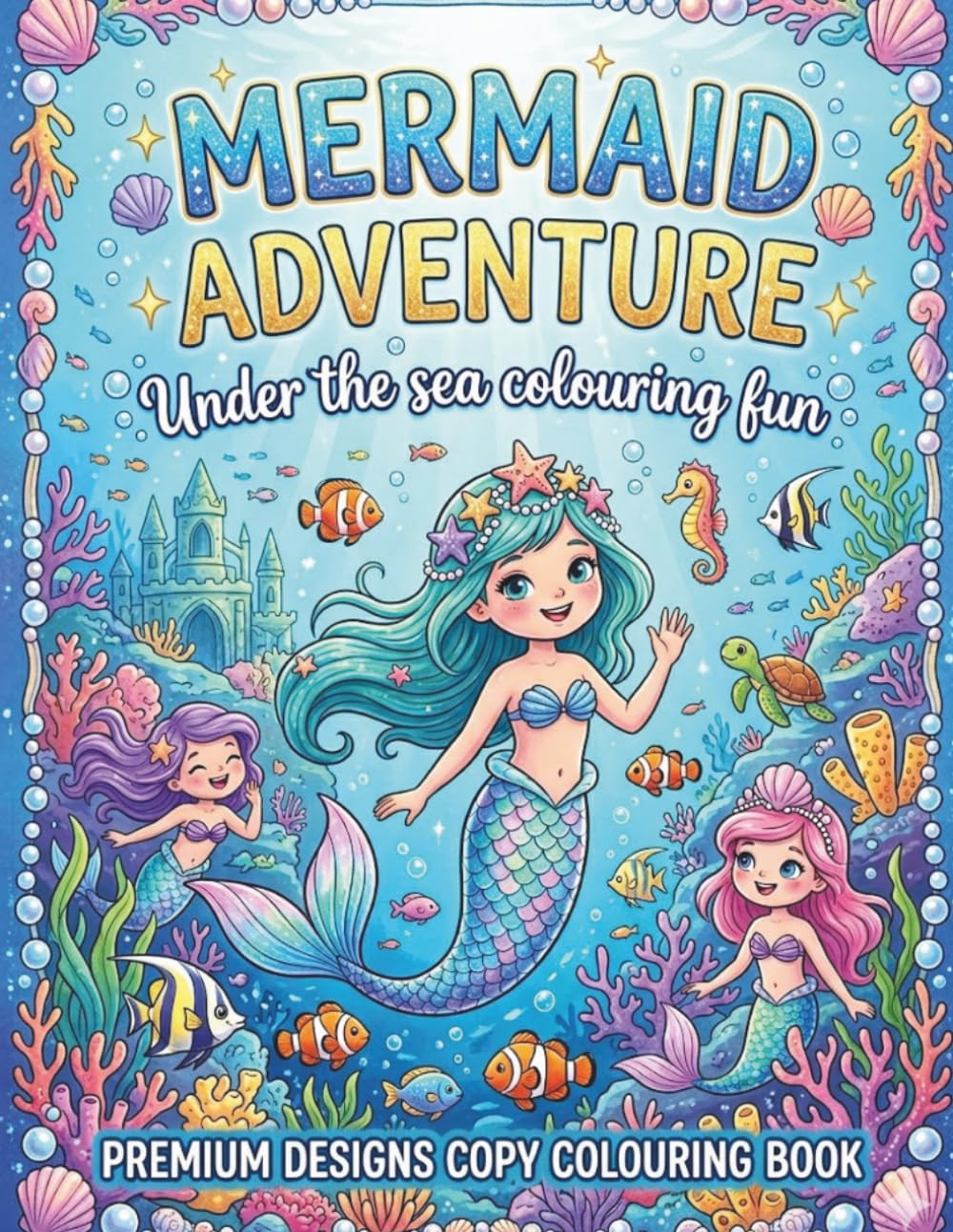 Mermaid Adventure: Kids Colouring Book