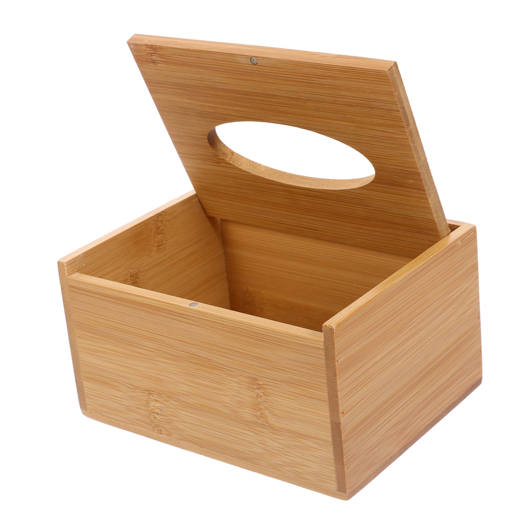 SOLUSTRE Bamboo Tissue Box Cover Rustic Napkin Storage Holder Vintage Decor for Home