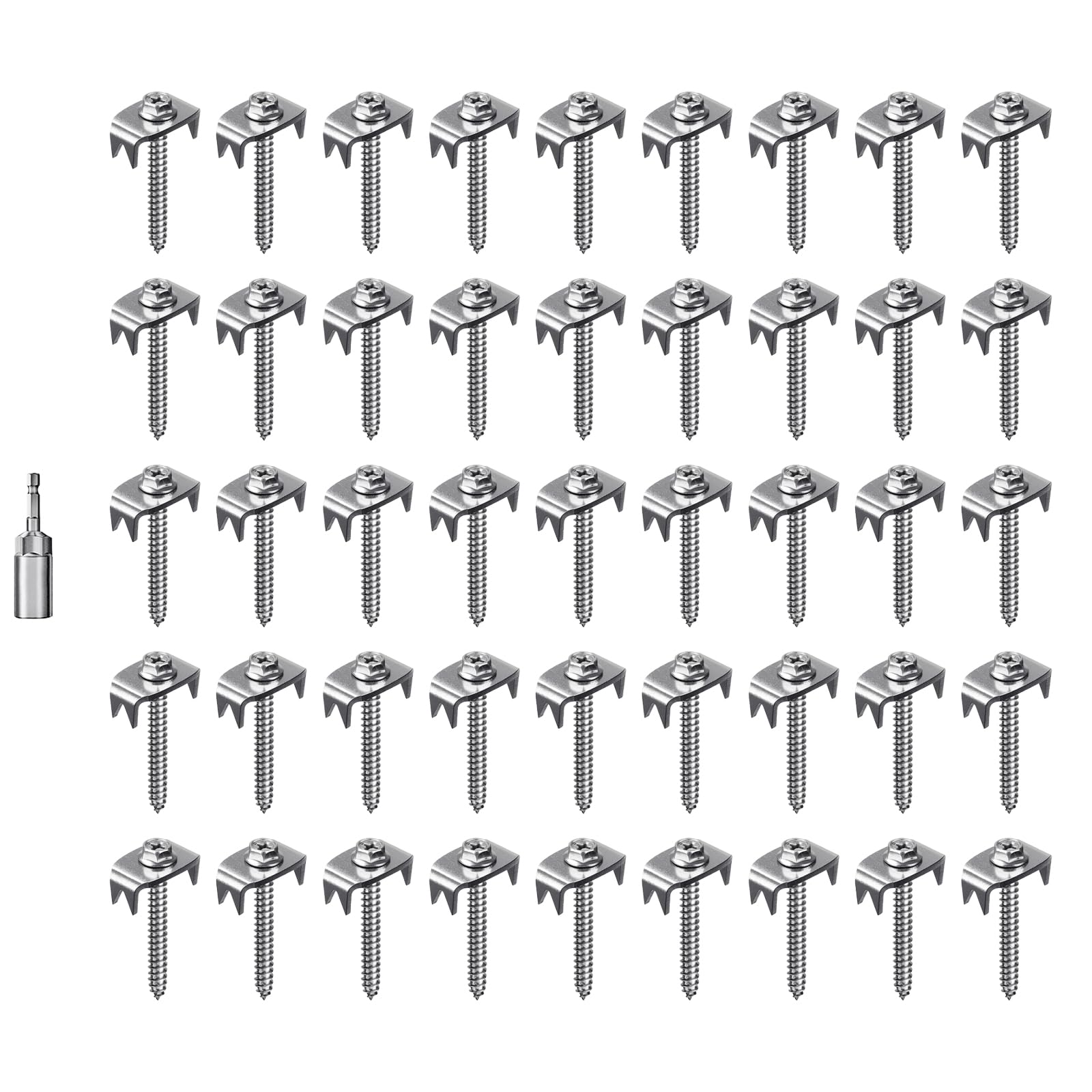 Nueayms Multicolor Multifunctional Metal Earth Spin & Economical Fence Stabilizer Metal Post Set For Quick Installation Rust Resistant Ground Spikes