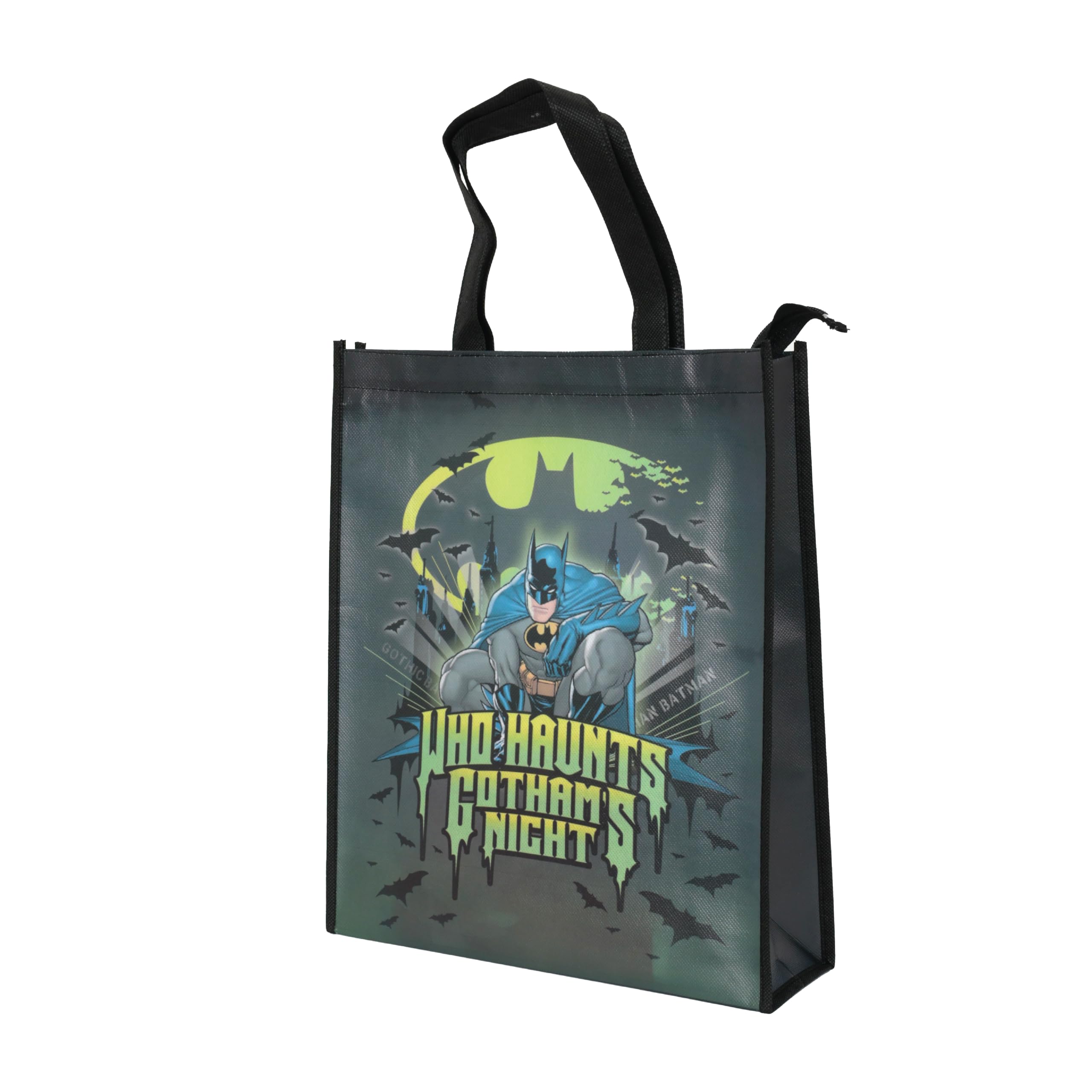 WarnerBrosWarner Bros Batman shopping bag with zipper Grocery Eco Friendly Bags Reusable Foldable Shopping Bag