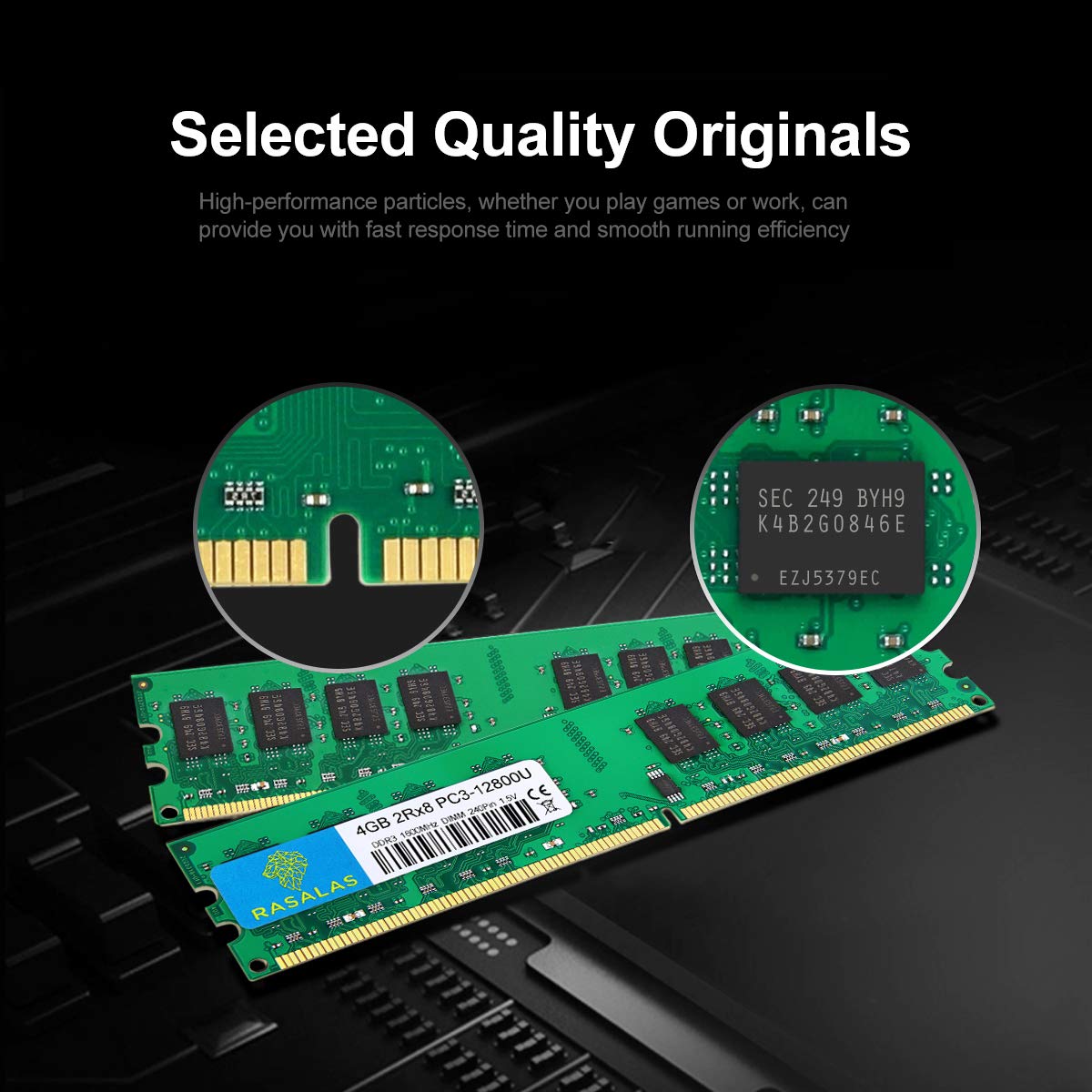 4GB DDR3 1600 MHz PC3-12800 CL11 Desktop Memory DIMM PC3