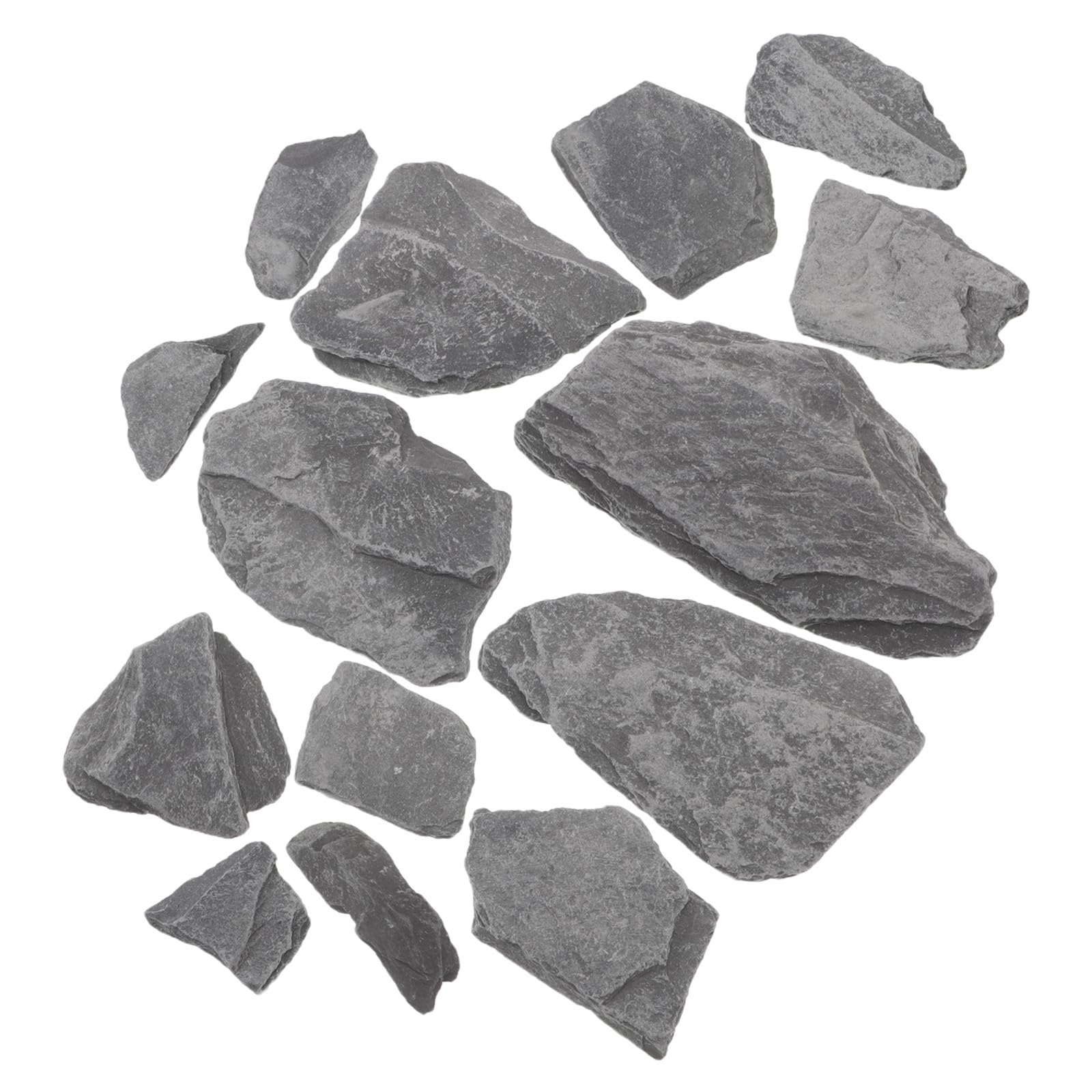 Cabilock Piedras Decorativas Naturales para Acuarios Forma Irregular, Roca Estable y Fácil Mantenimiento para Peces y Camarones en Paisajismo Acuático y Oficina