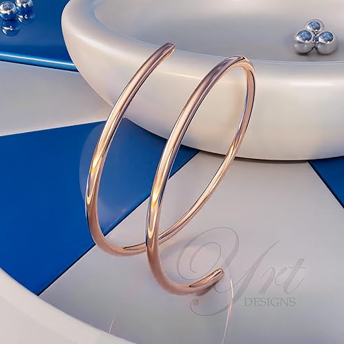 Miniatura 17 de Spiral Thin Nose Rings, Silver, Gold, Rose Gold, Black