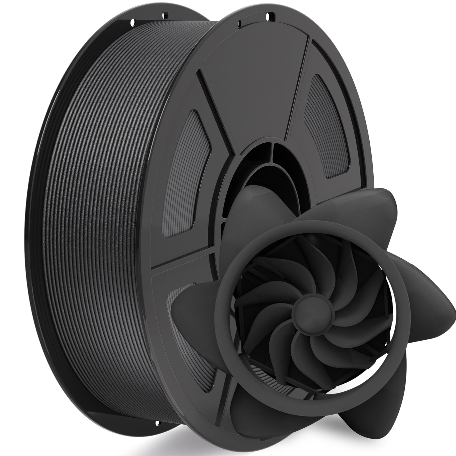 Carbon Fiber PA6 Nylon Filament 1.75mm, 1kg (2.2lbs) Black, Enhanced Strength Rigidity, High-Temperature Resistant