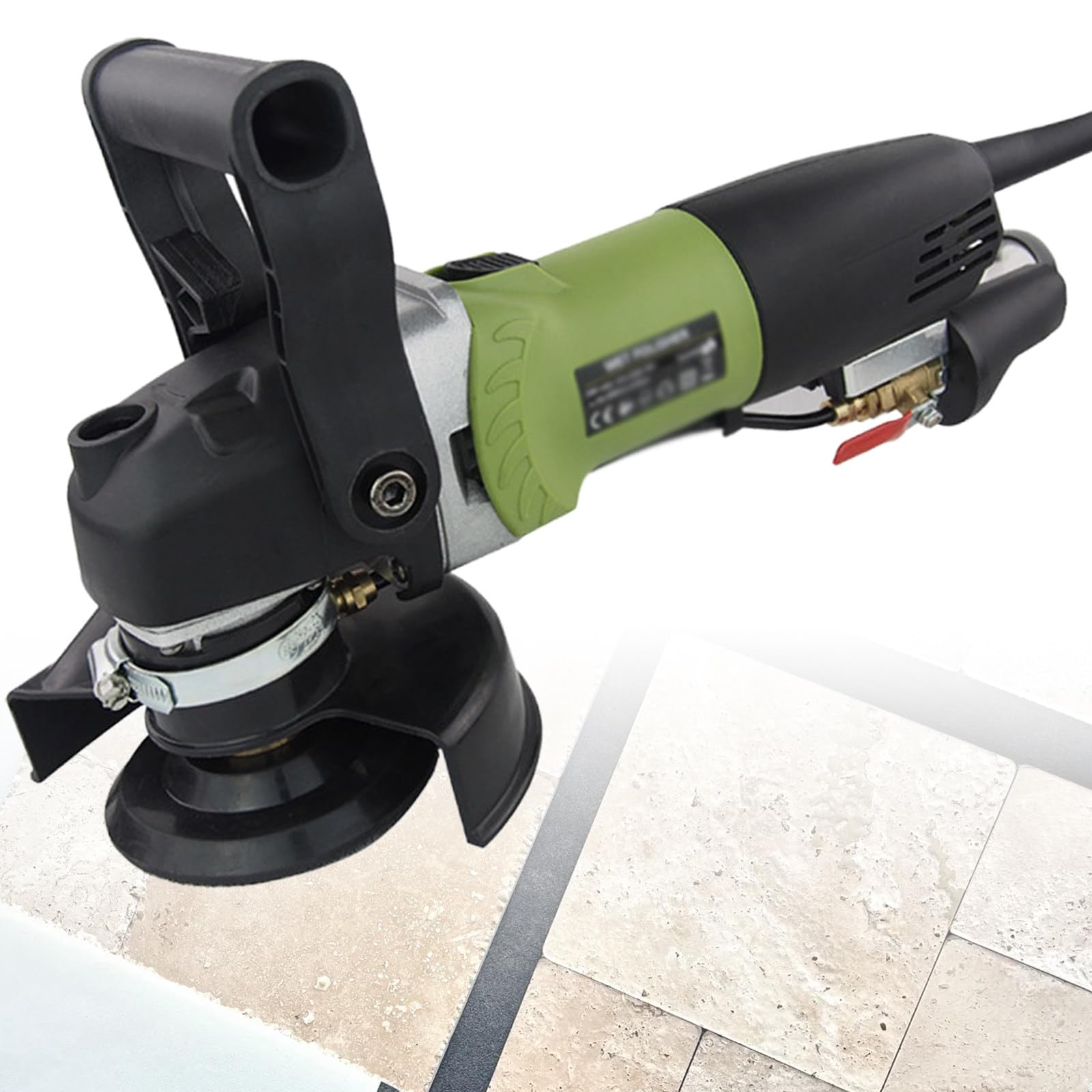 Sjyclaviger Wet Polisher Variable Speed, Concrete Countertop Wet Polisher Variable Speed Grinder, 700~3000r/Min Variable Speed, For Concrete Granite Marble Tile Polish Lower-A
