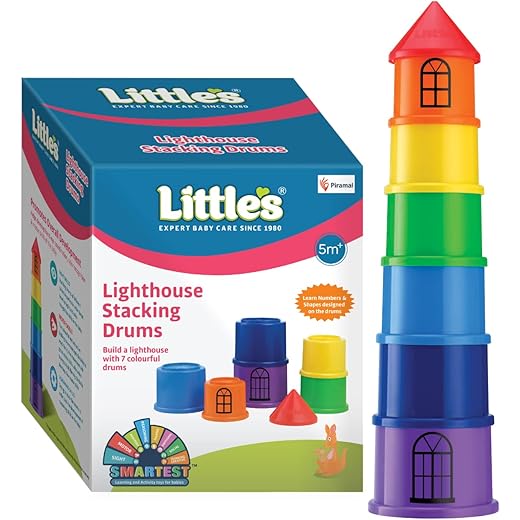 Littles Lighthouse Stacking Drums Multi-Color