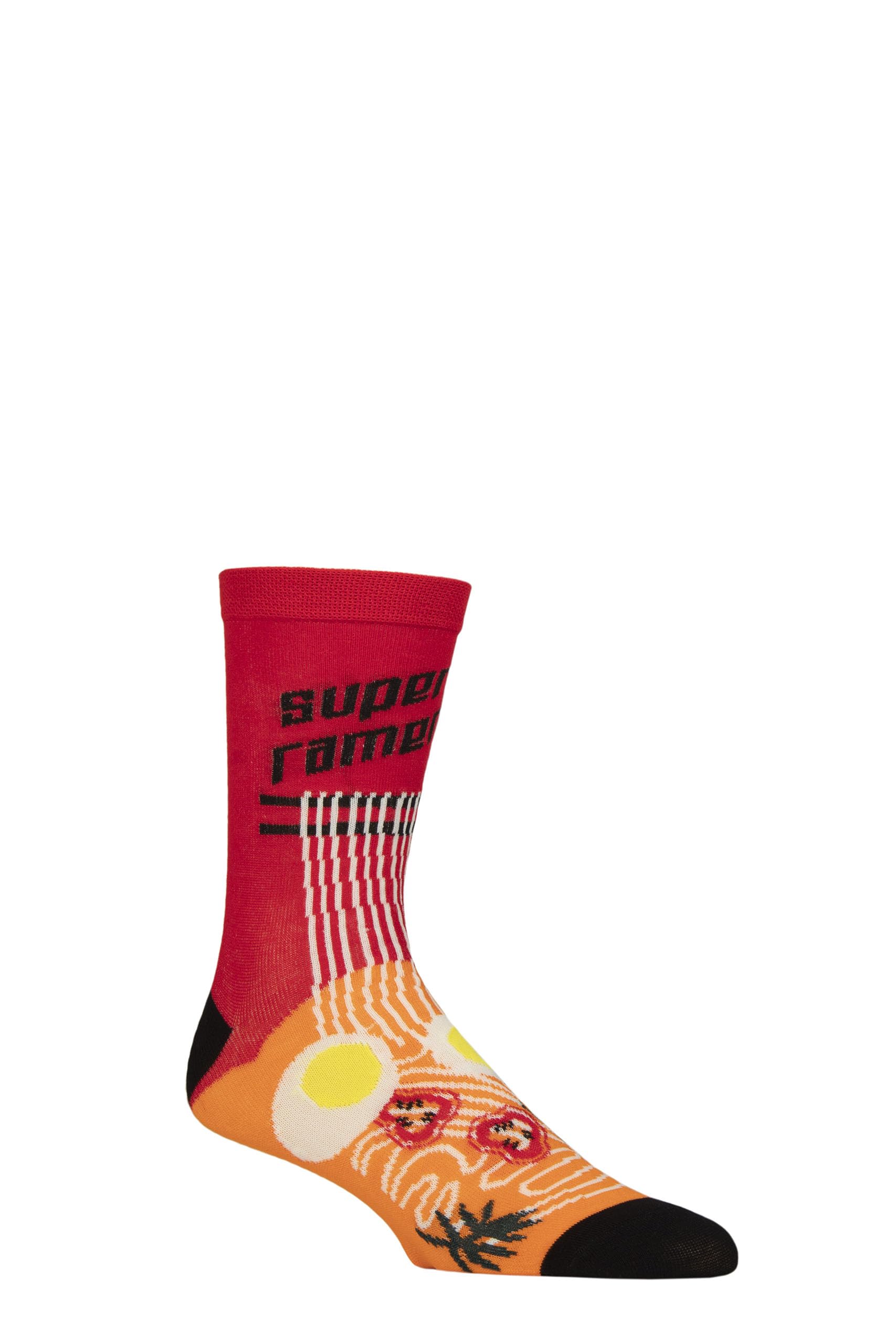 SockShop Lazy Panda Men's and Ladies' Bamboo Fun and Novelty Socks Pack of 1 Super Ramen 7-11
