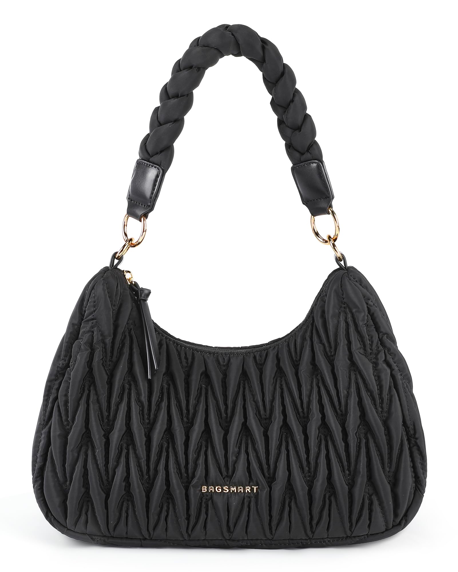 BAGSMART Lightweight Crossbody Bags for Women, Quilted Puffer Shoulder HandBags with Adjustable Strap for Travel