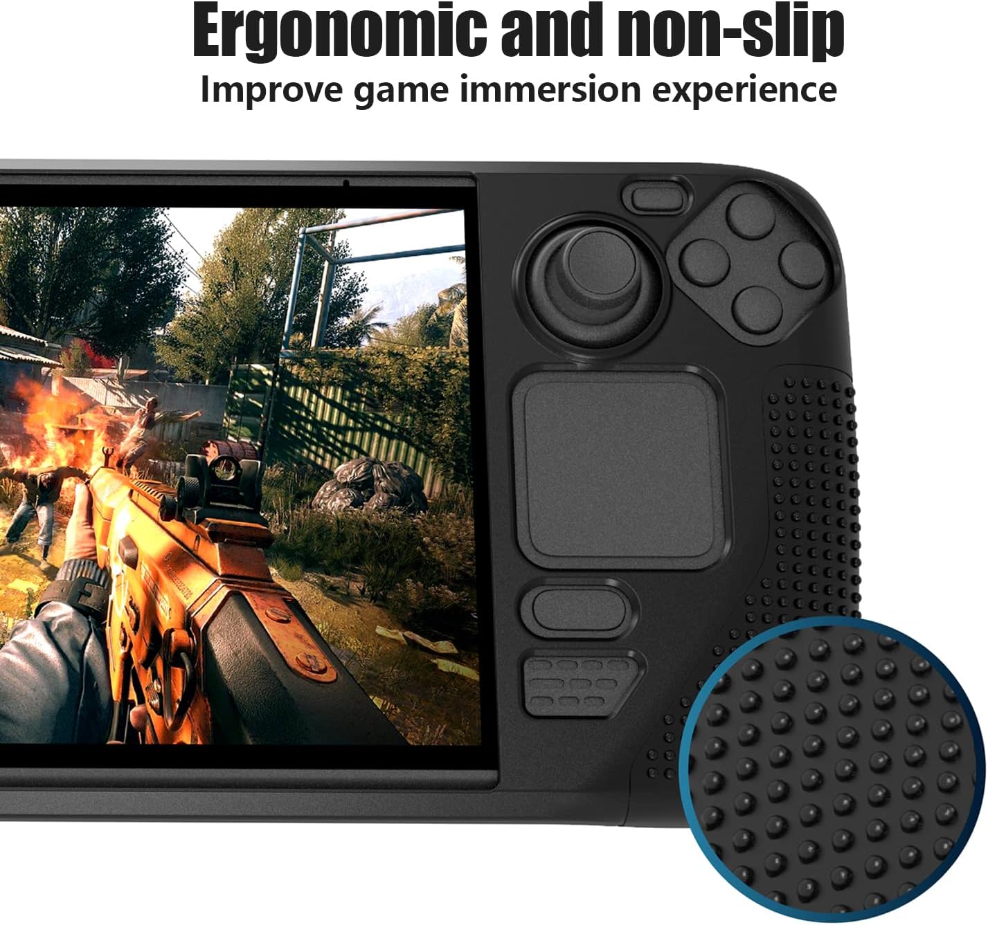 Protective Case for Steam Deck with Screen Protector