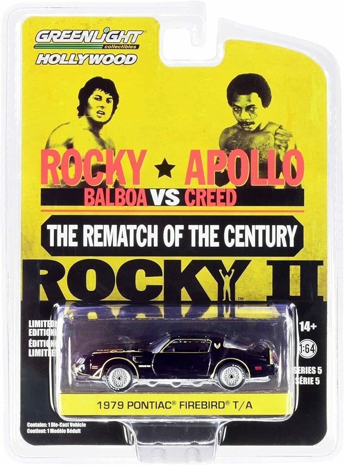 1979 Pontiac Firebird Trans Am T/A , Rocky II - Greenlight 44650C/48-1/64 Scale Diecast Model Toy Car