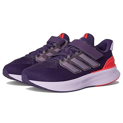 adidas Kids Ultrarun 5 Elastic Lace Shoes (Little Kid) Kids Shoes Aurora Plum/Powder Plum/Lucid Red