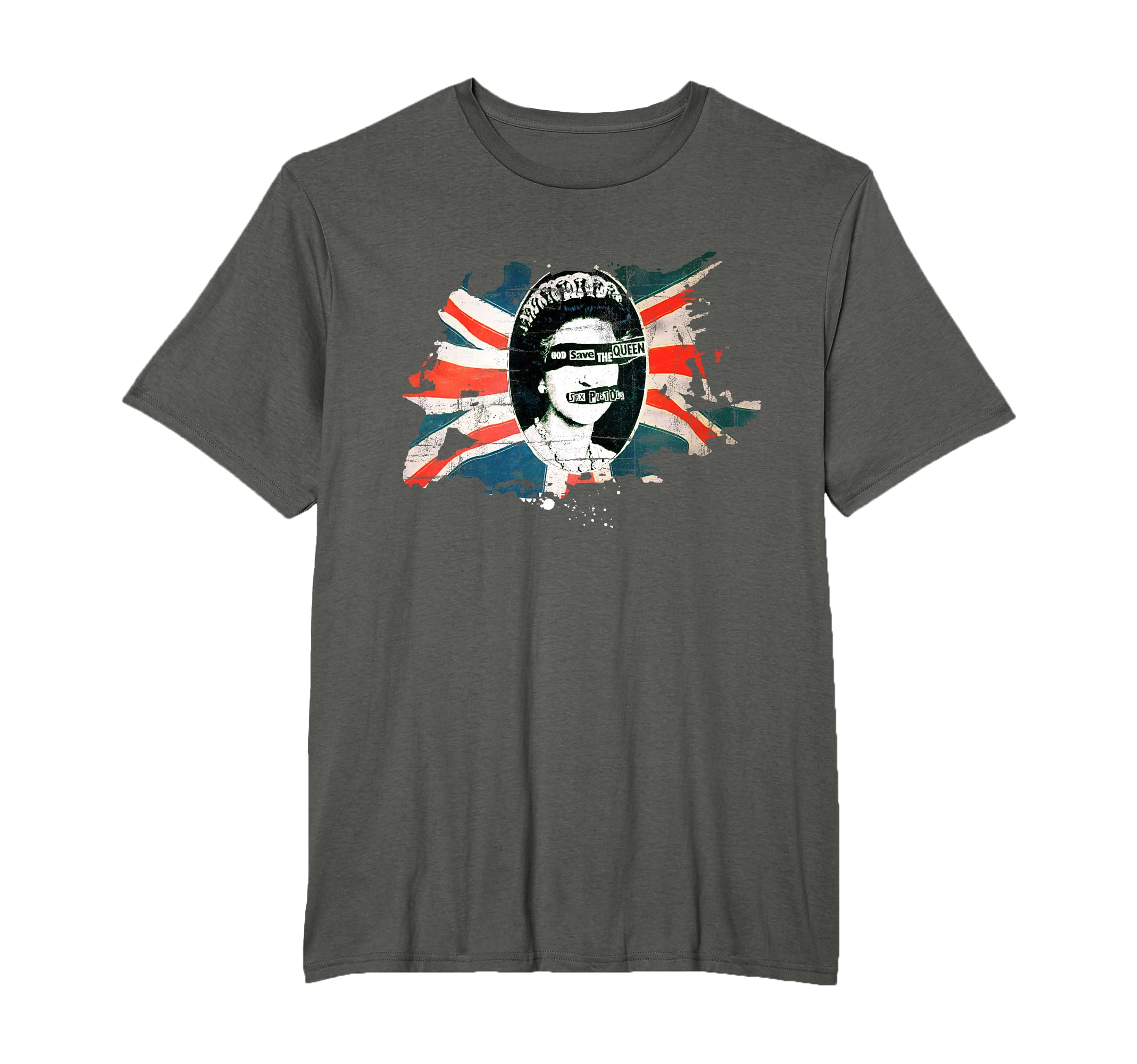 Sex Pistols Official Flag God Save The Queen T-Shirt : Amazon.co