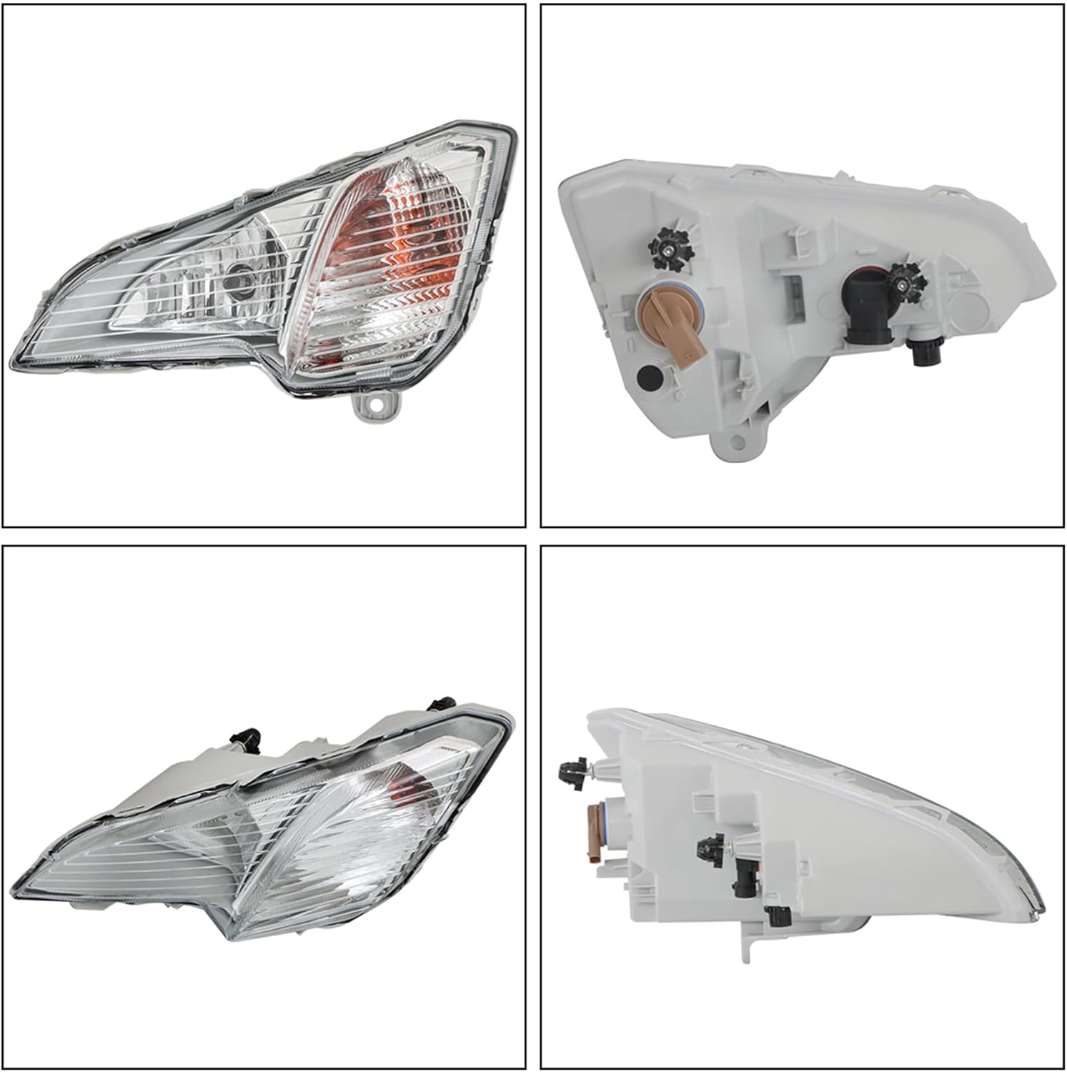 Silscvtt 1Pcs LH Driver Side Fog Light with Turn Signal Lamp Replacement for EcoSport 2018-2022 Clear Lens FO1039179 FO2531173
