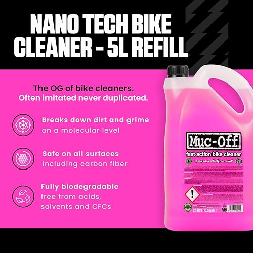 Miniatura 2 de Muc-Off Nano-Tech Bike Cleaner, 5 Liter - Fast-Action, Biodegradable Bicycle Cleaning Fluid - Safe On All Surfaces And Suitable For All Types Of Bike