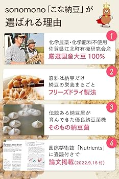 Amazon.co.jp: sonomono こな納豆 (通常) 納豆菌が生きている