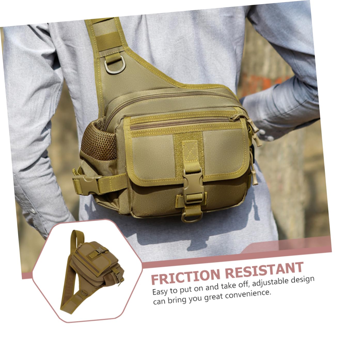 Borsa Tattica Portatile Resistente All Usura Borsa Tracolla Multifunzione Da Campeggio Adatta Per Riporre Oggetti Essenziali Per Outdoor Cerniera Liscia e Resistente Design Regolab