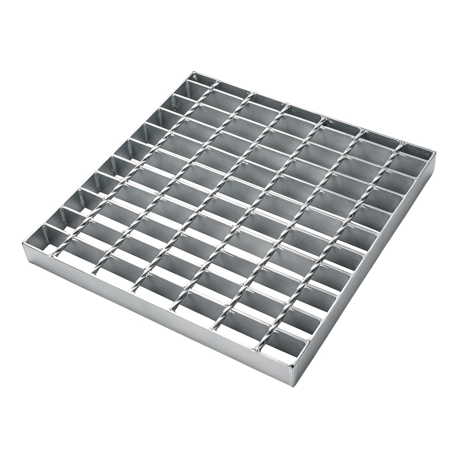 XLSBZ Galvanized Steel Drain Grate, Heavy Duty Metal Driveway Grids Outdoor Drainage Grates for Garage Garden (30x30cm)